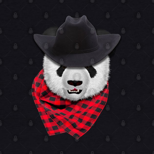 CowBoy Panda Bear by Ratherkool